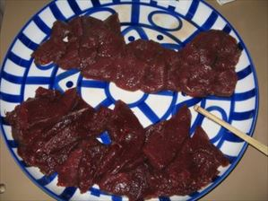 食味試験用の鹿肉